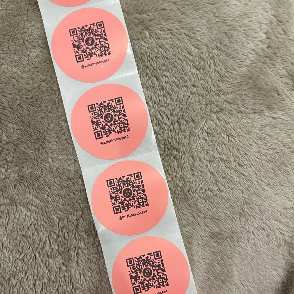 100 CUSTOM 2” stickers with YOUR poshmark QR code!
